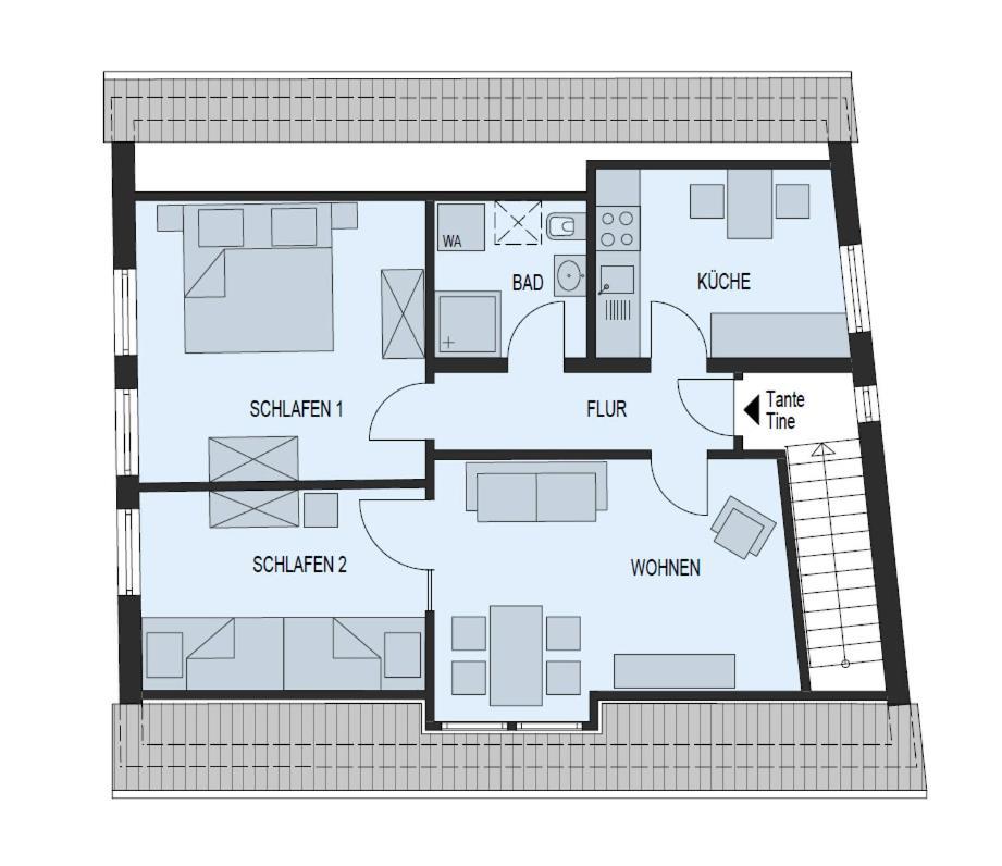 Appartement Tante Tine à Husum  Extérieur photo